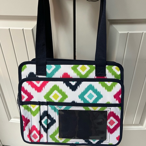 thirty-one Handbags - 💖❤️💚💙Thirty One Scrapbook/File Tote Candy Corners —EUC Regular $45
